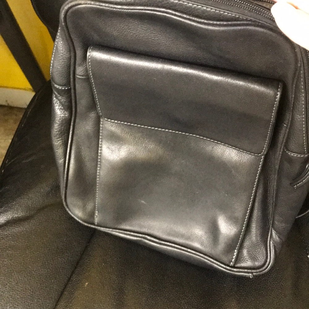 Tignanello Black leather backpack